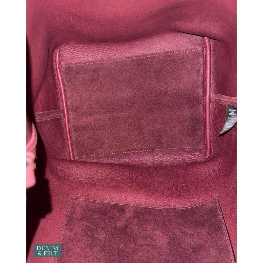 Madewell The Shopper Tote Soft Grain Suede Dark Carob Oversized Shoulder Bag - Picture 12 of 14